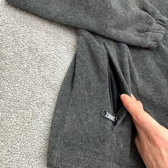 Columbia Steens Mountain Fleece Jacket Mens Dark Gray Full Zip Pocket Outdoor - Picture 4 of 9